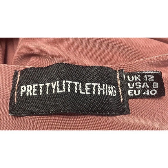 Pretty Little Thing‎ Rose Romper Bodysuit Sleeveless Scoop Stretch Size 8 - Picture 2 of 8